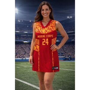 Under Armour Handmade One of a Kind Marine Corps Womens Tank‎ Top Dress Size LG